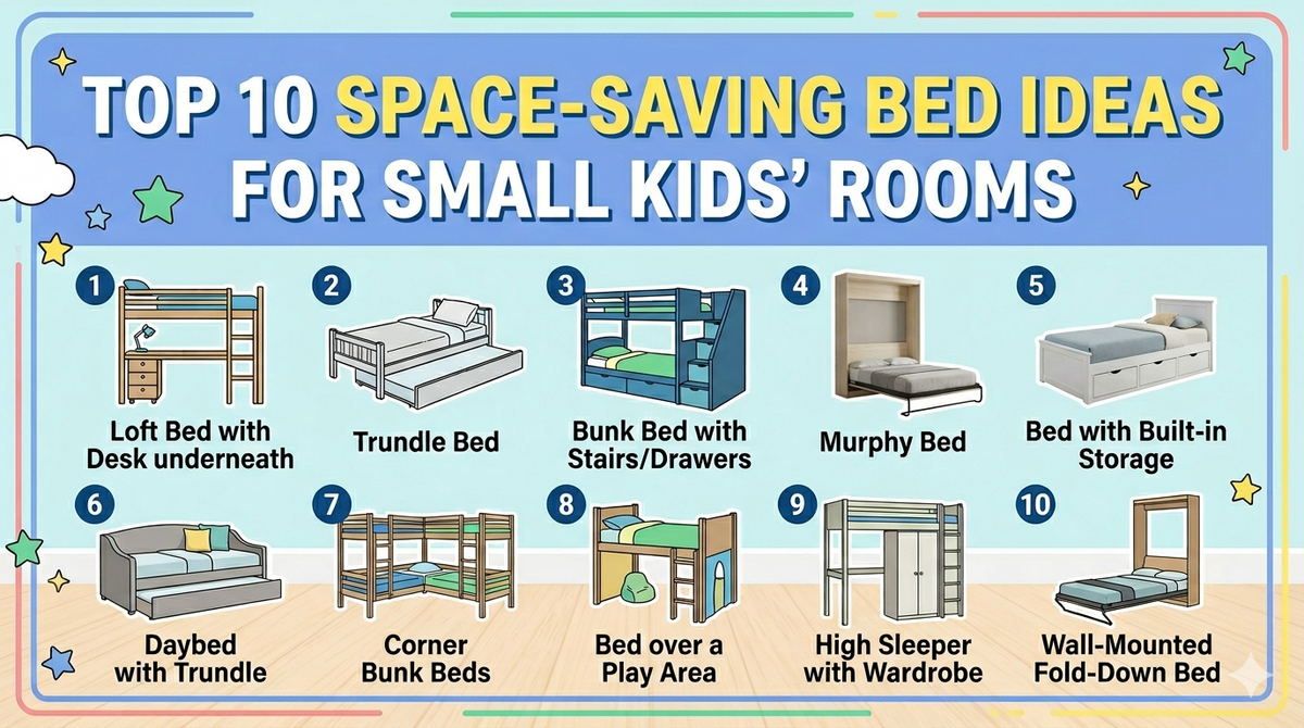 Top 10 Space-Saving Bed Ideas for Small Kids' Rooms