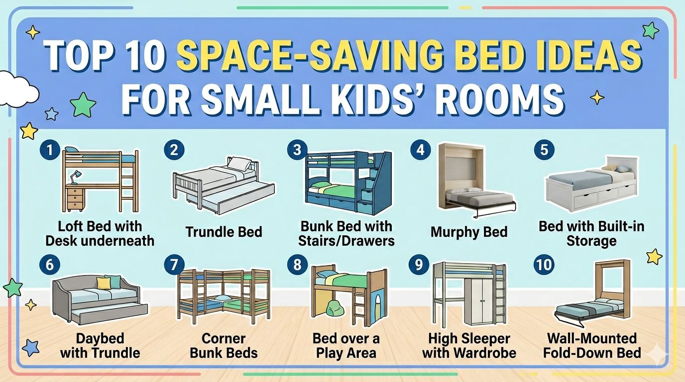 Top 10 Space-Saving Bed Ideas for Small Kids' Rooms
