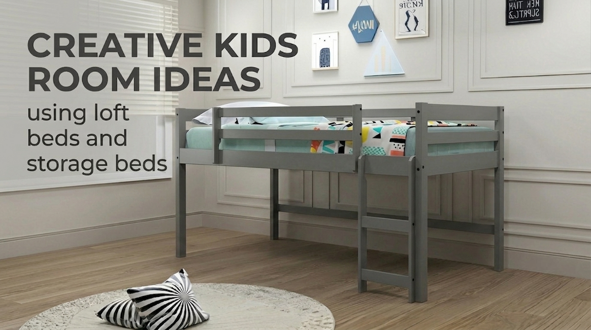 Creative Kids Room Design Ideas Using Loft Beds and Storage Beds