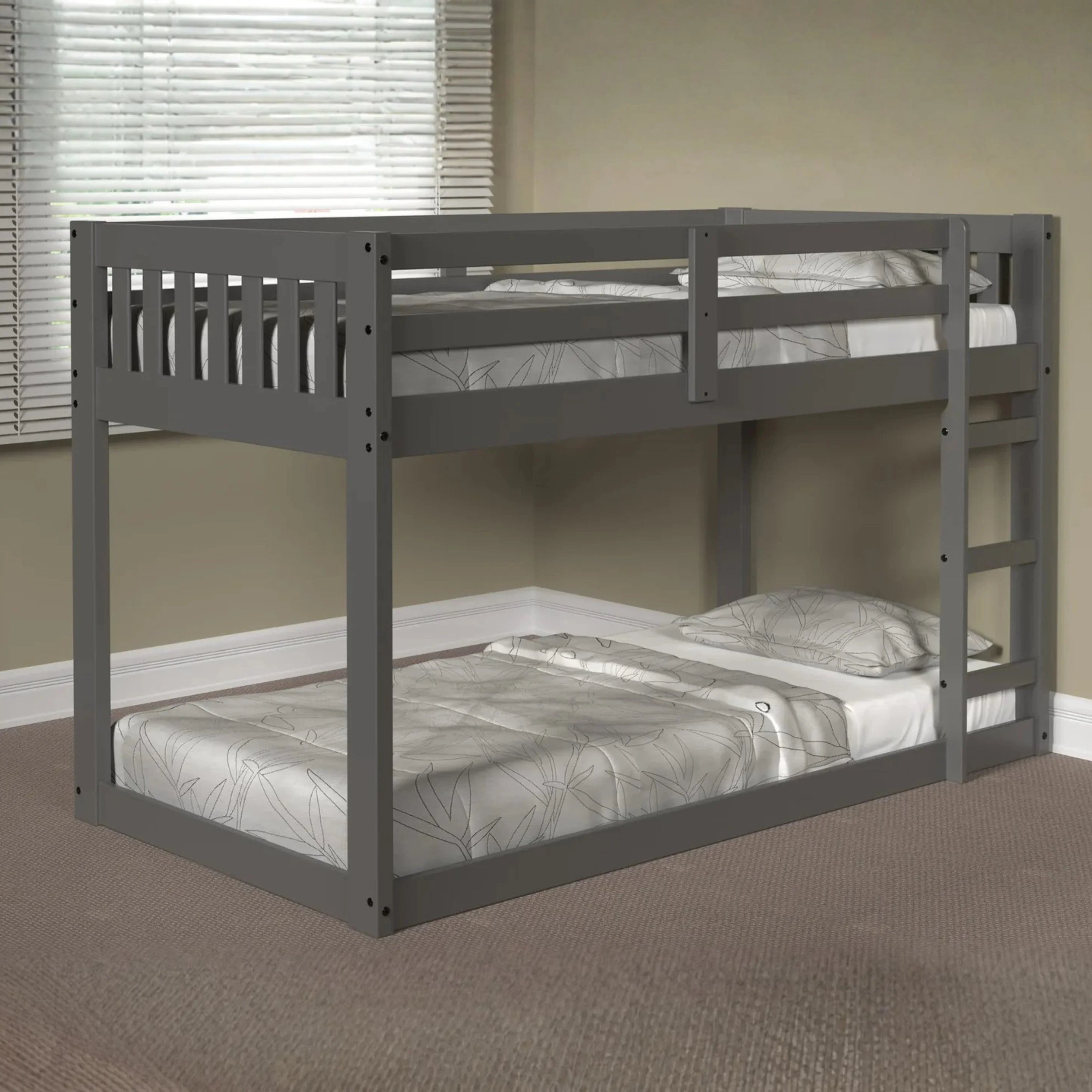 Mission Style Low Bunk Beds