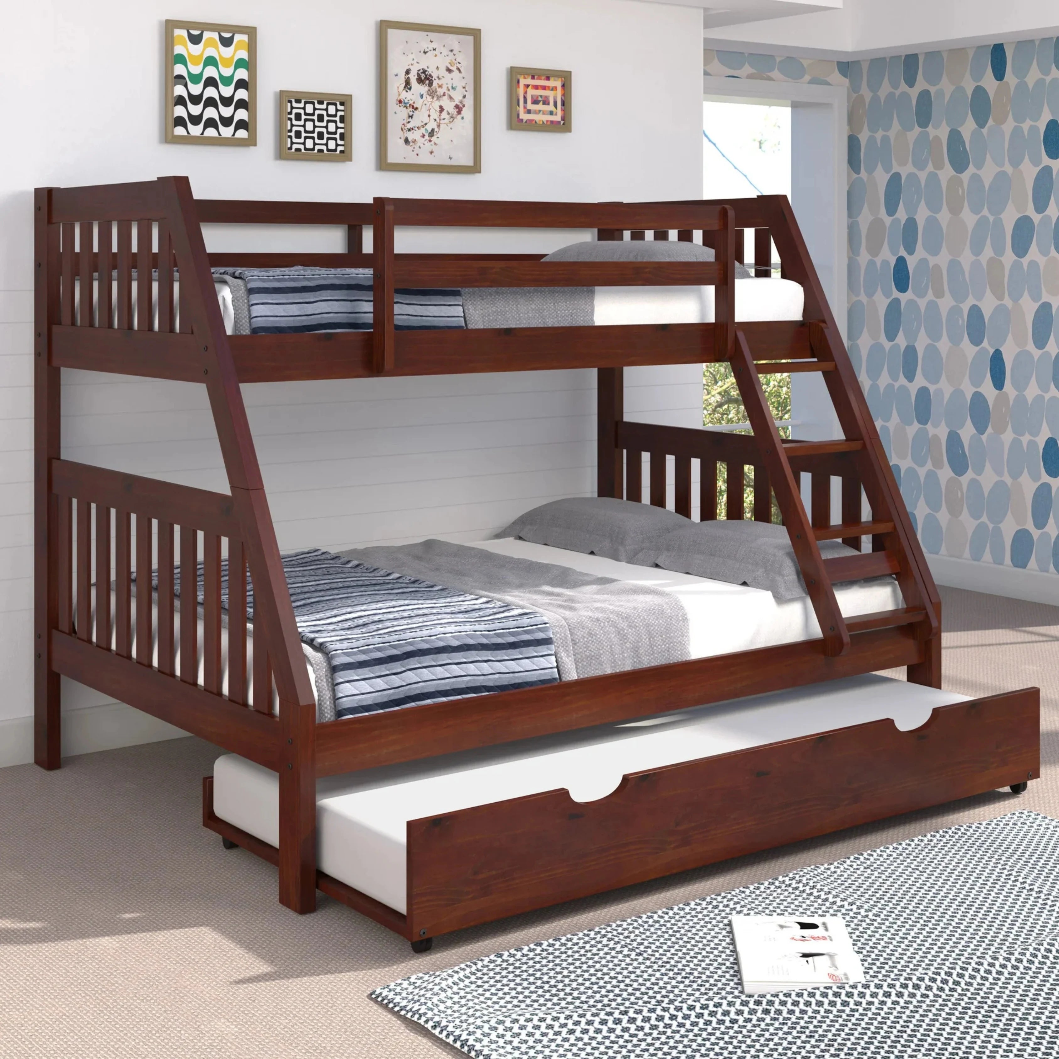Twin/Full Mission Style Bunk Bed