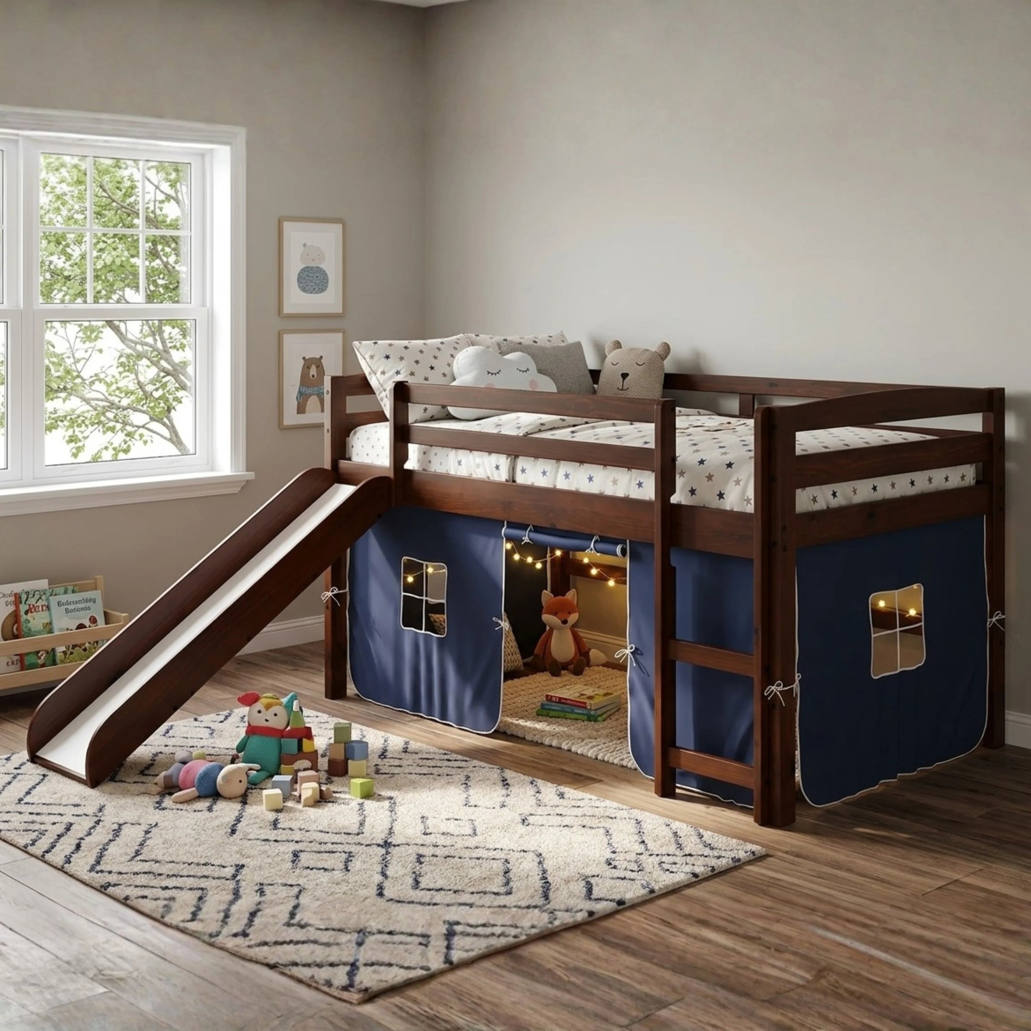 Mini Loft with Slide and Tent