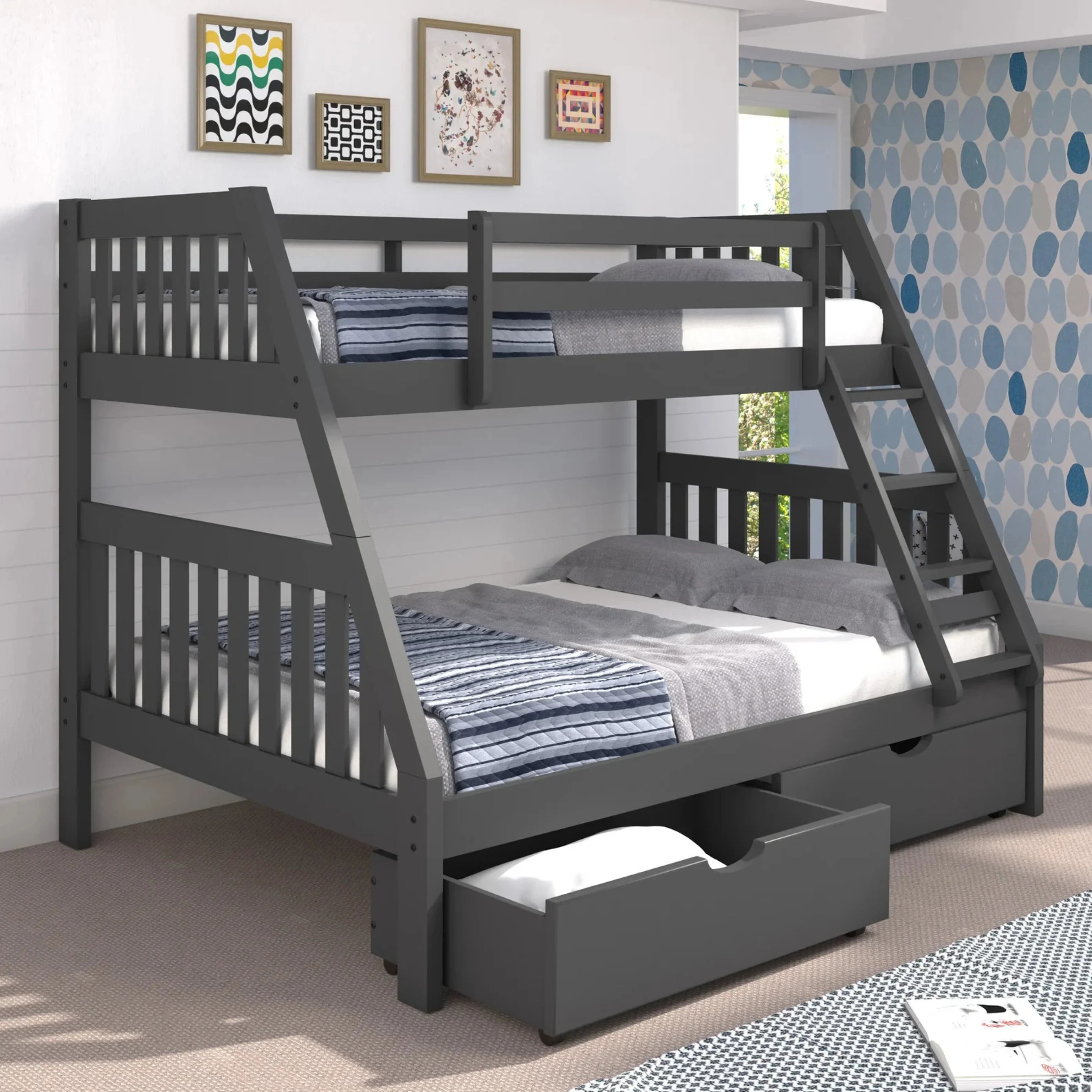 Twin/Full Mission Style Bunk Bed
