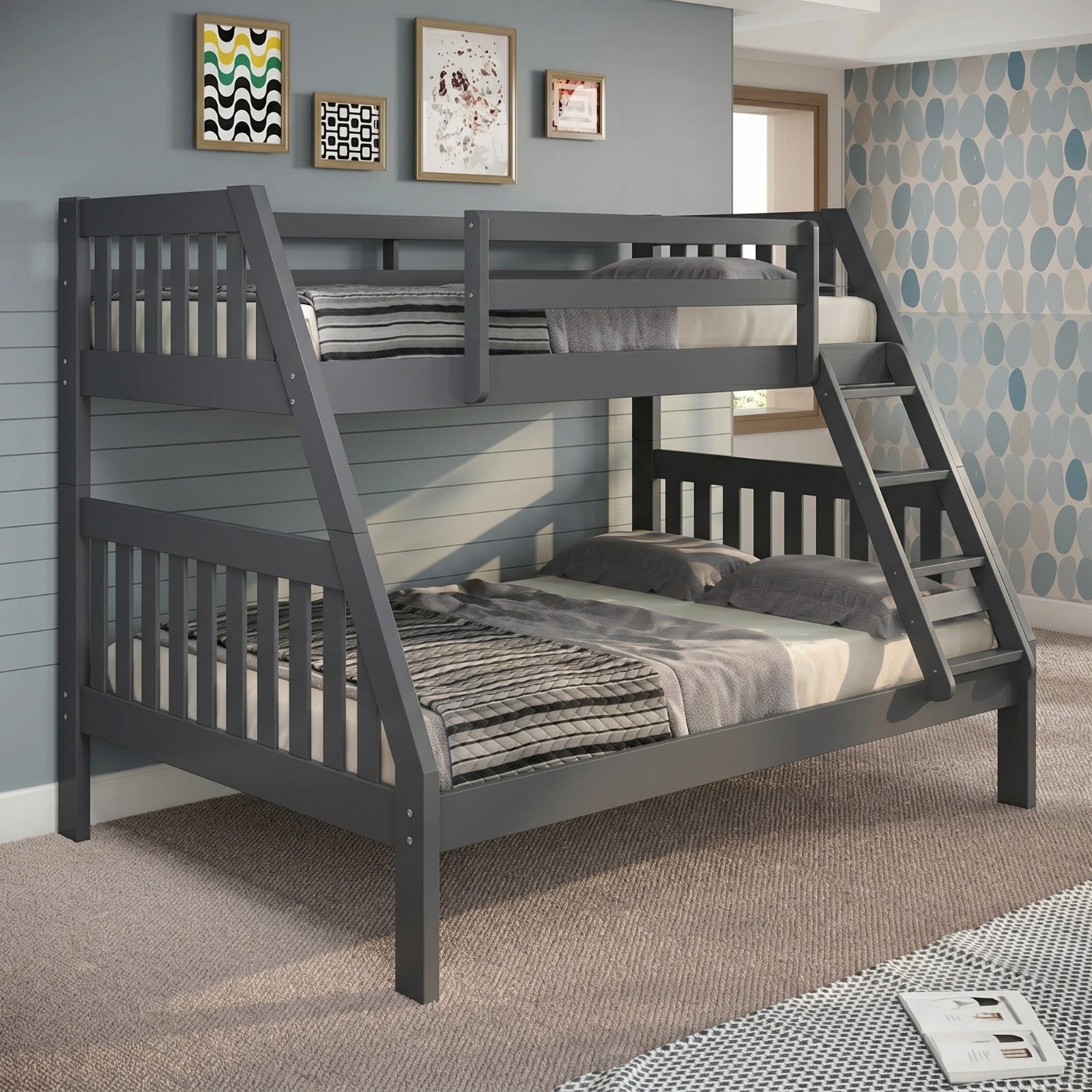 Twin/Full Mission Style Bunk Bed