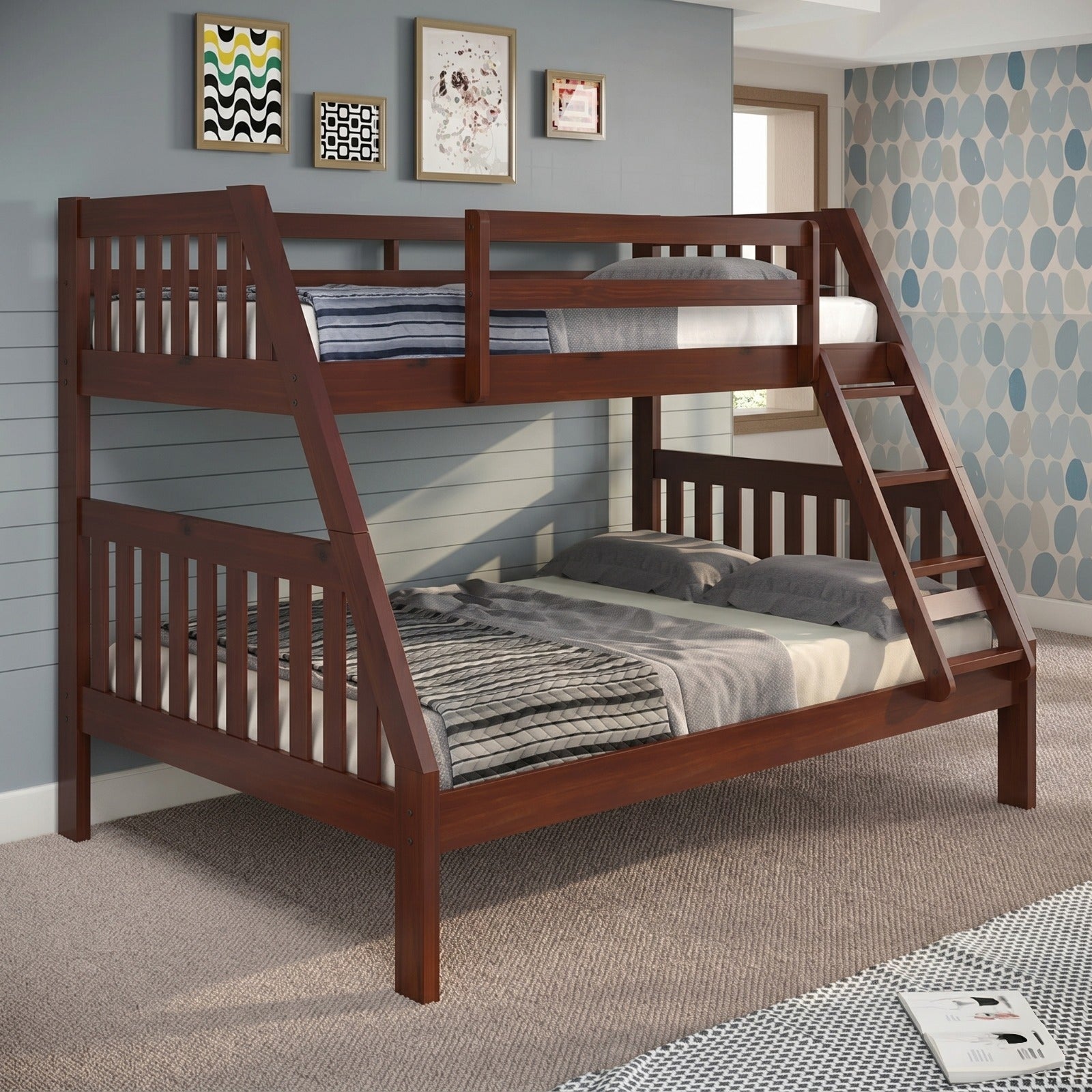 Twin/Full Mission Style Bunk Bed