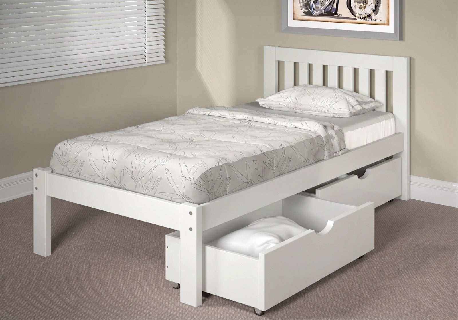 Mission Style Twin Bed