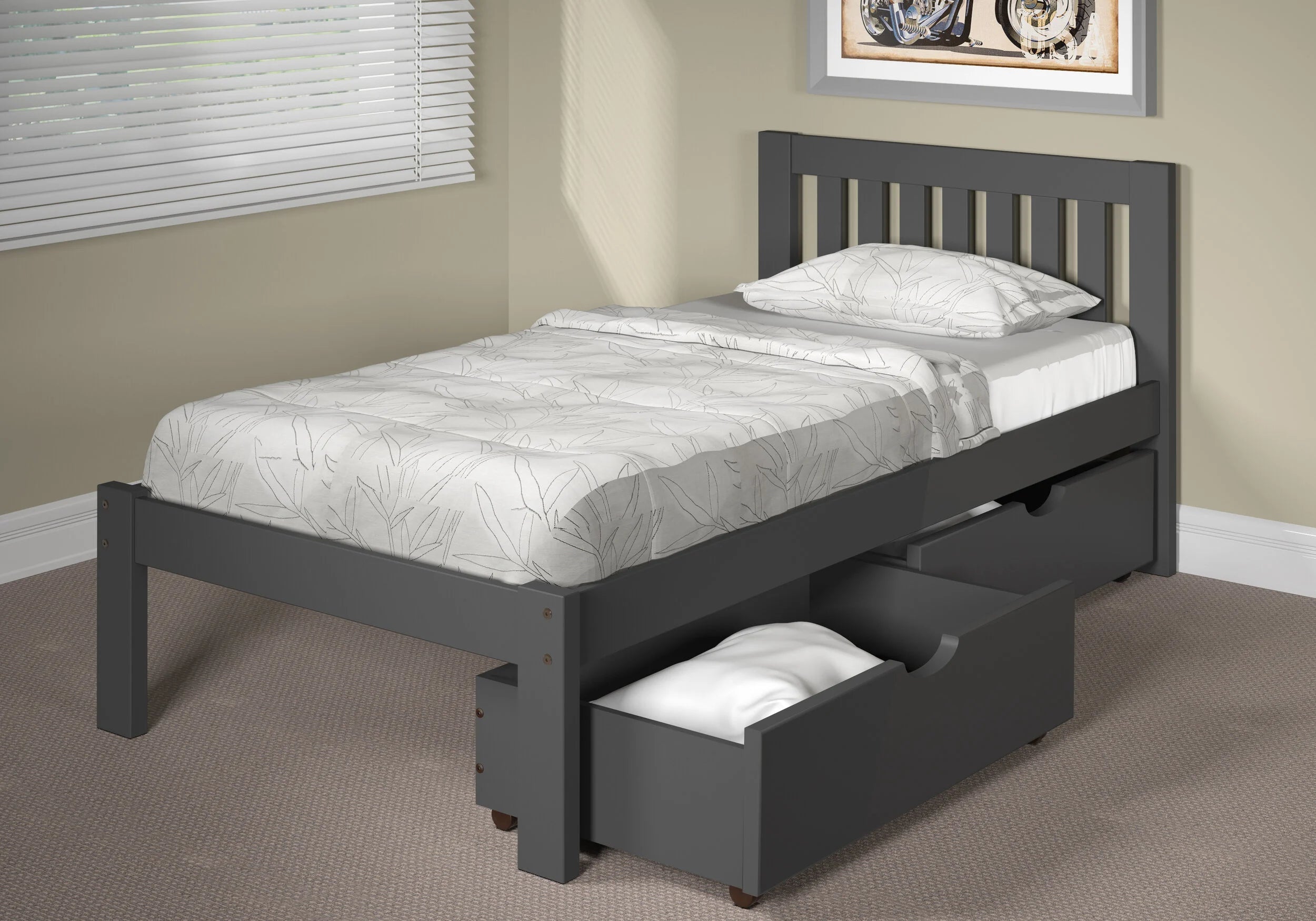 Mission Style Twin Bed