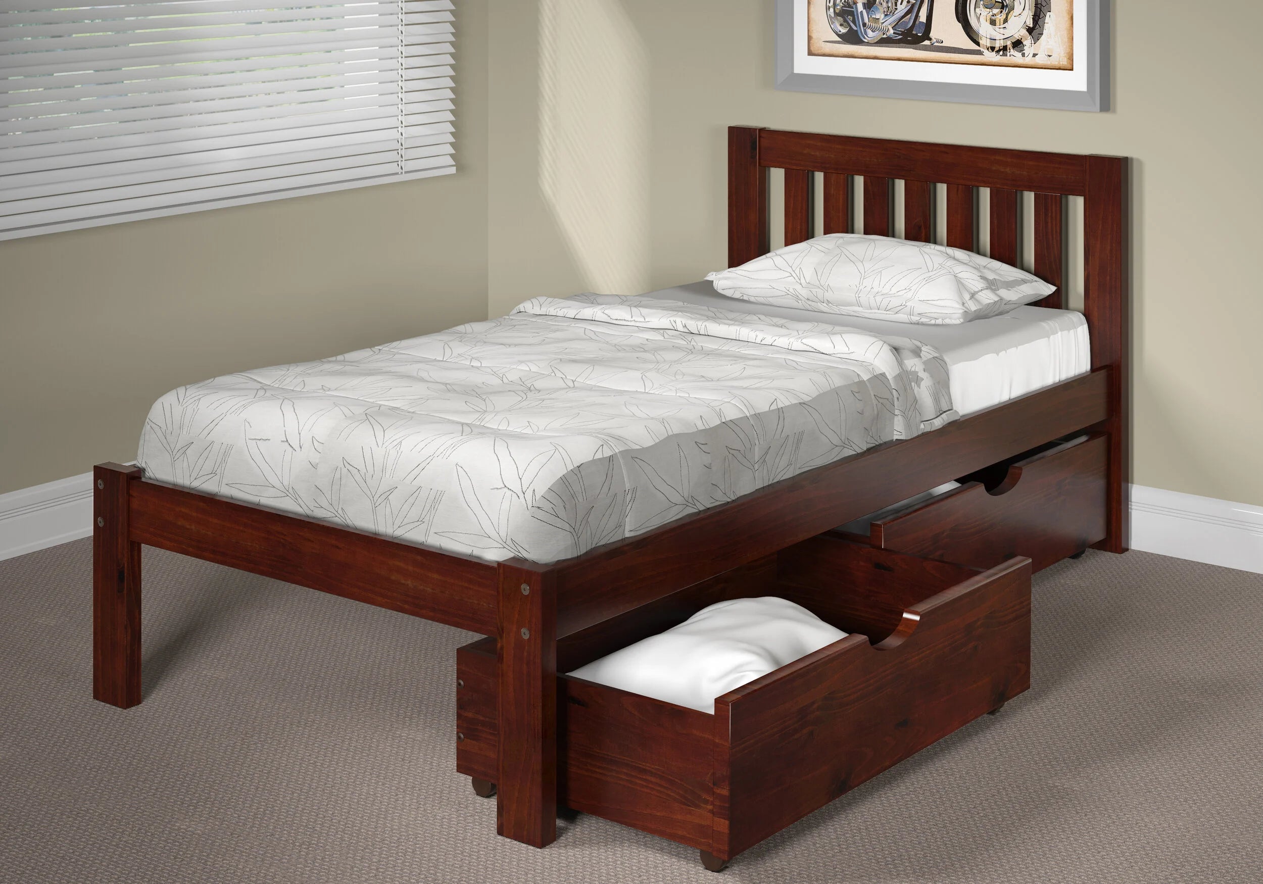 Mission Style Twin Bed
