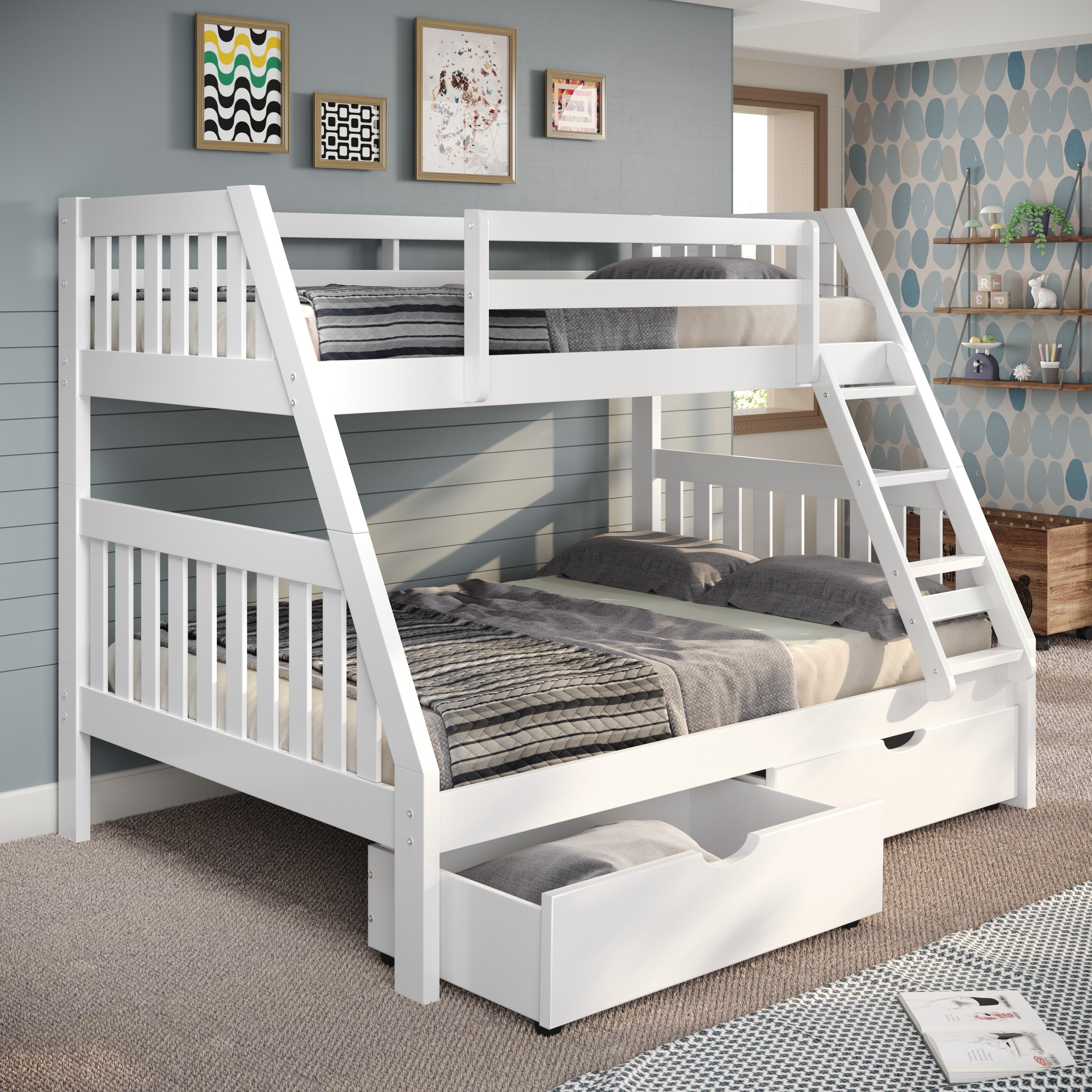 Twin/Full Mission Style Bunk Bed