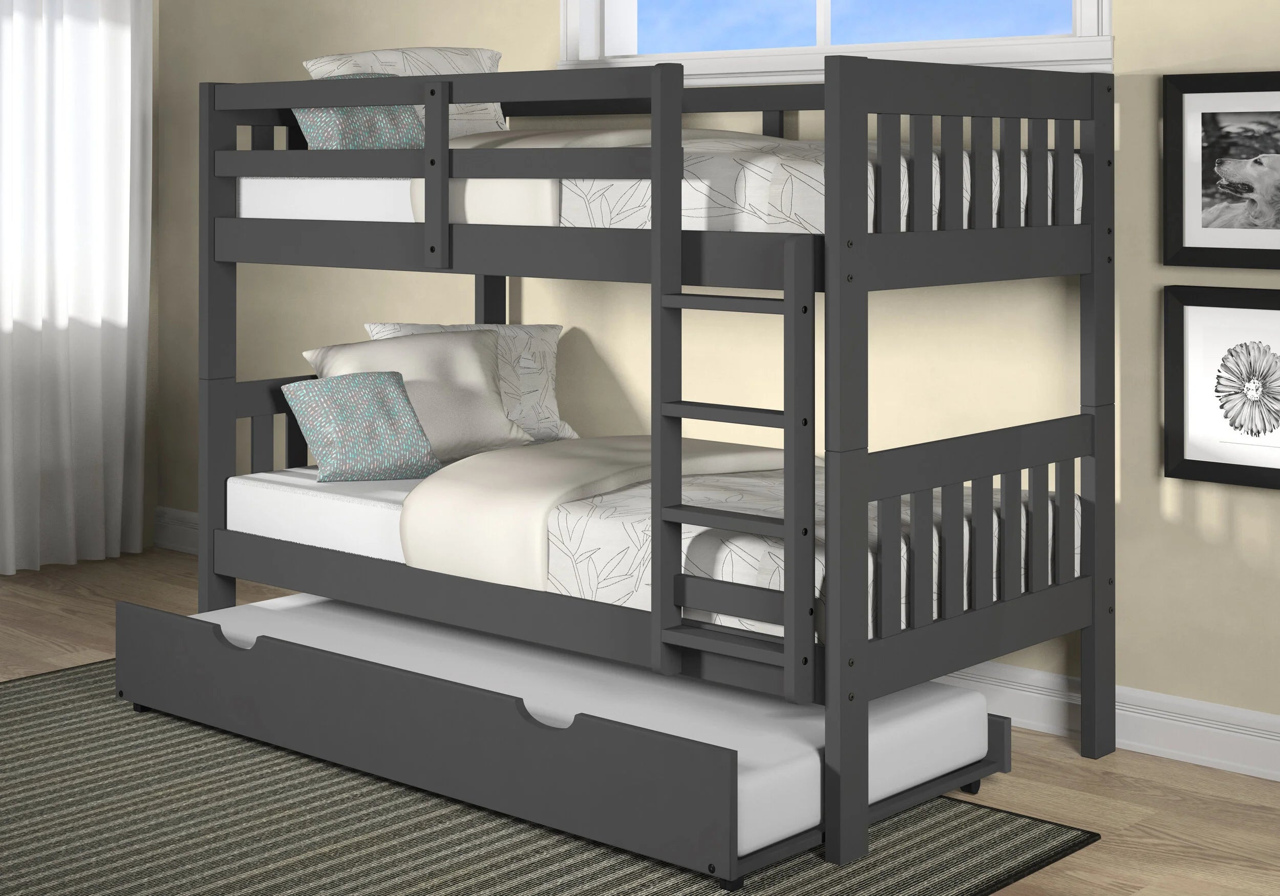 Twin/Twin Mission Style Bunk Bed