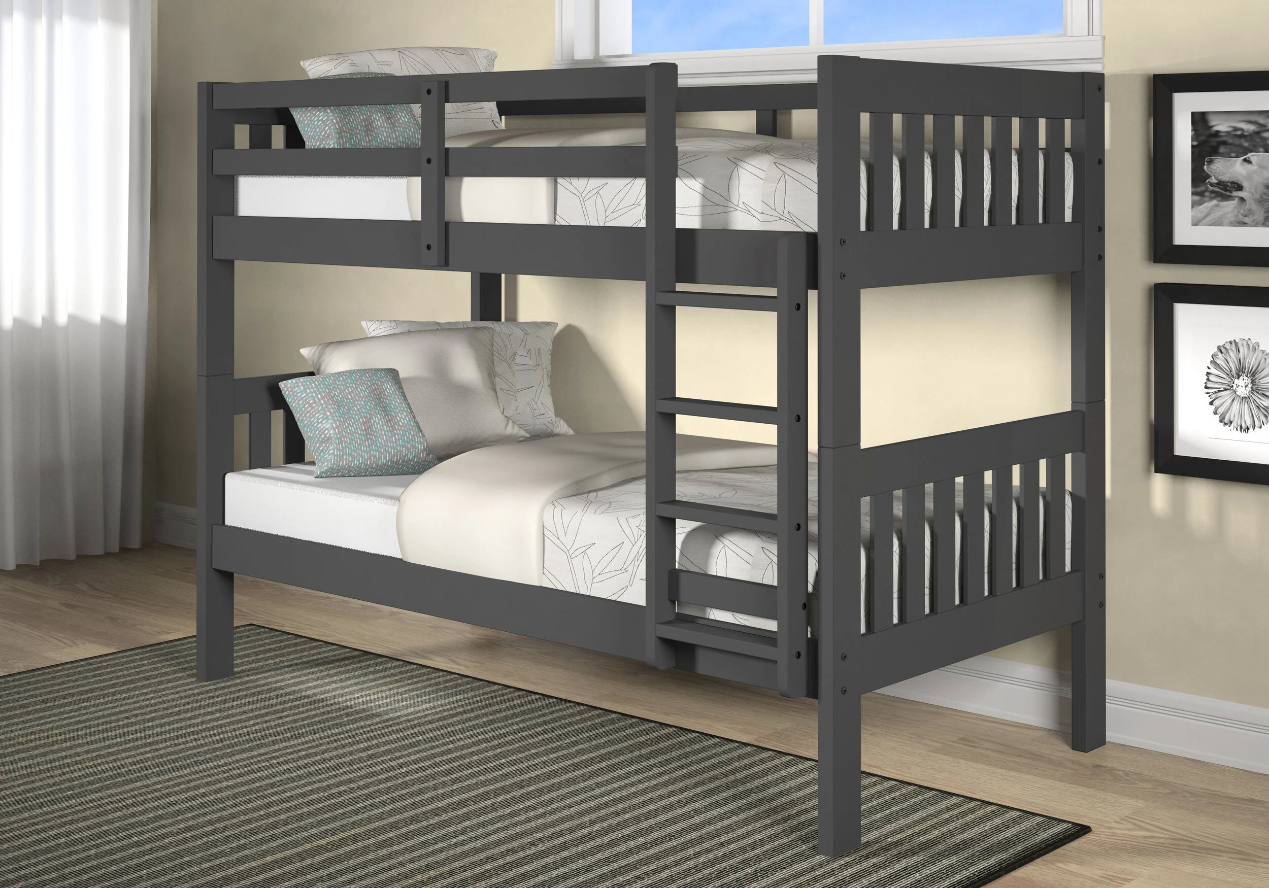 Twin/Twin Mission Style Bunk Bed