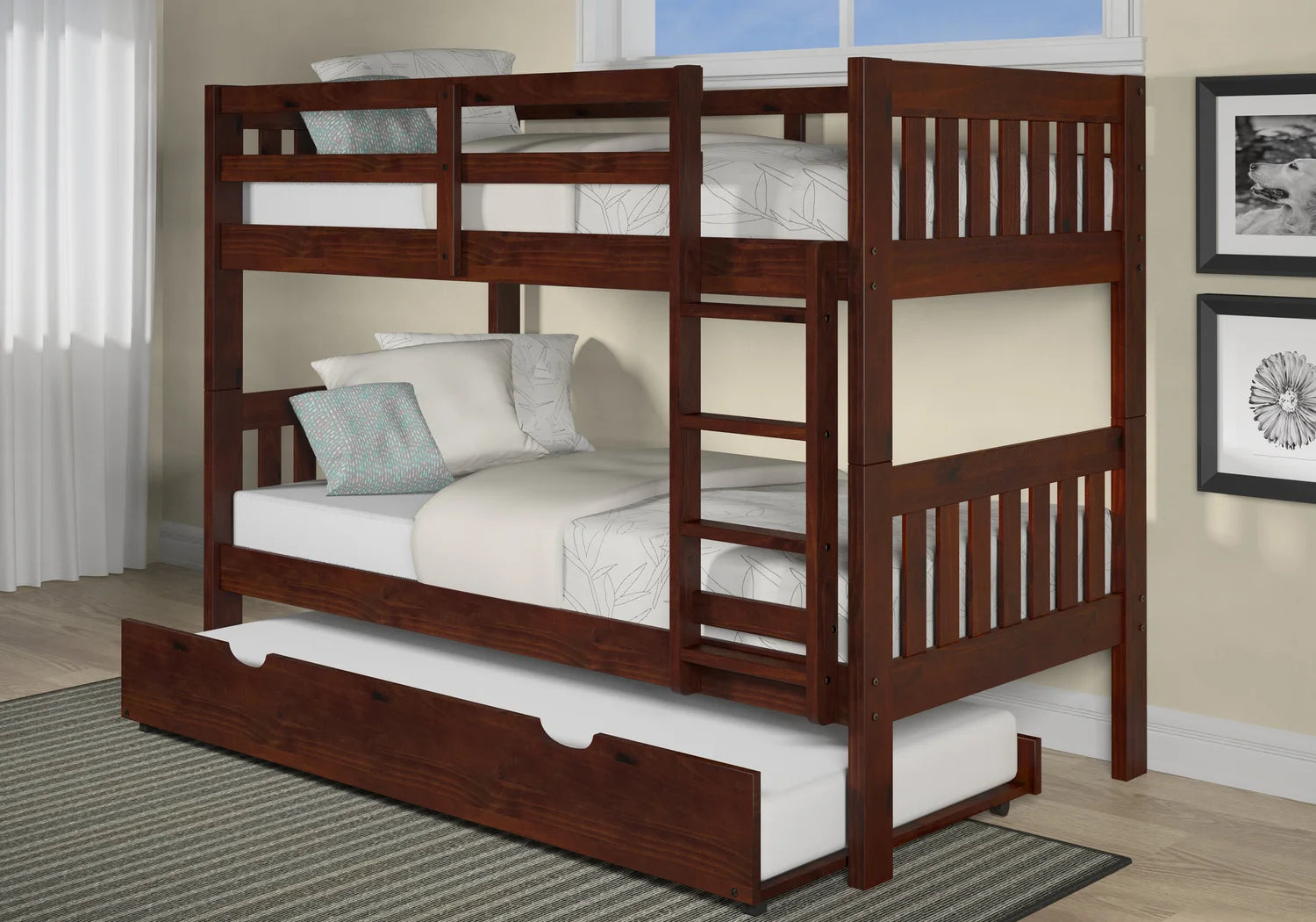 Twin/Twin Mission Style Bunk Bed