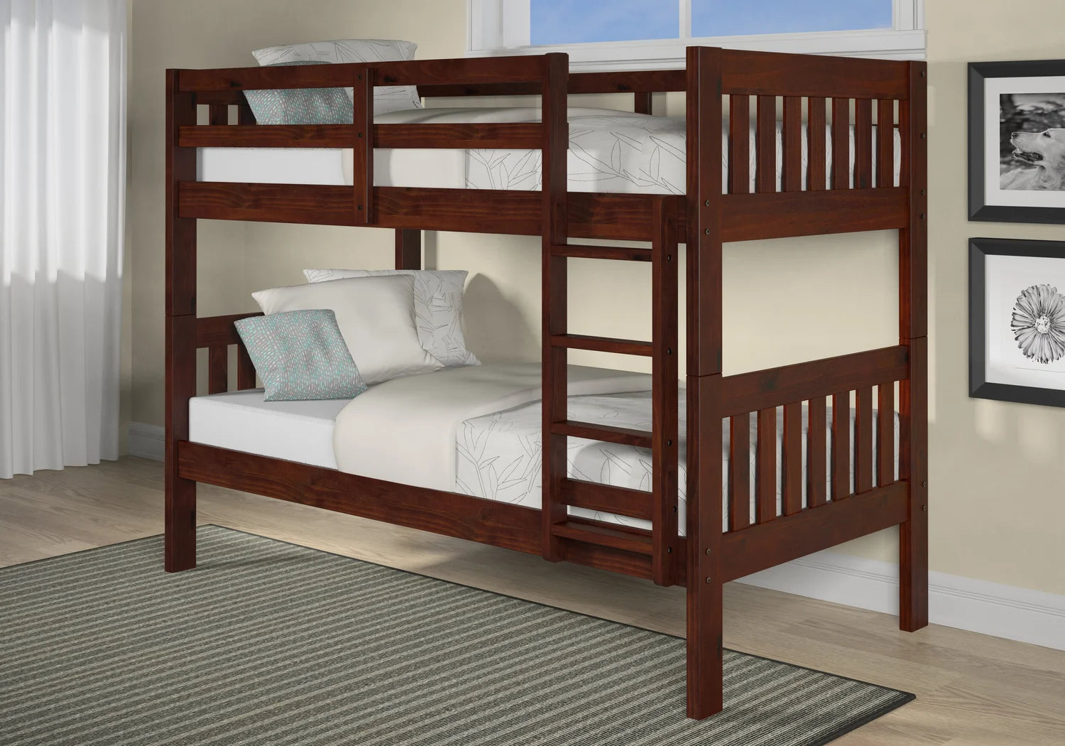 Twin/Twin Mission Style Bunk Bed