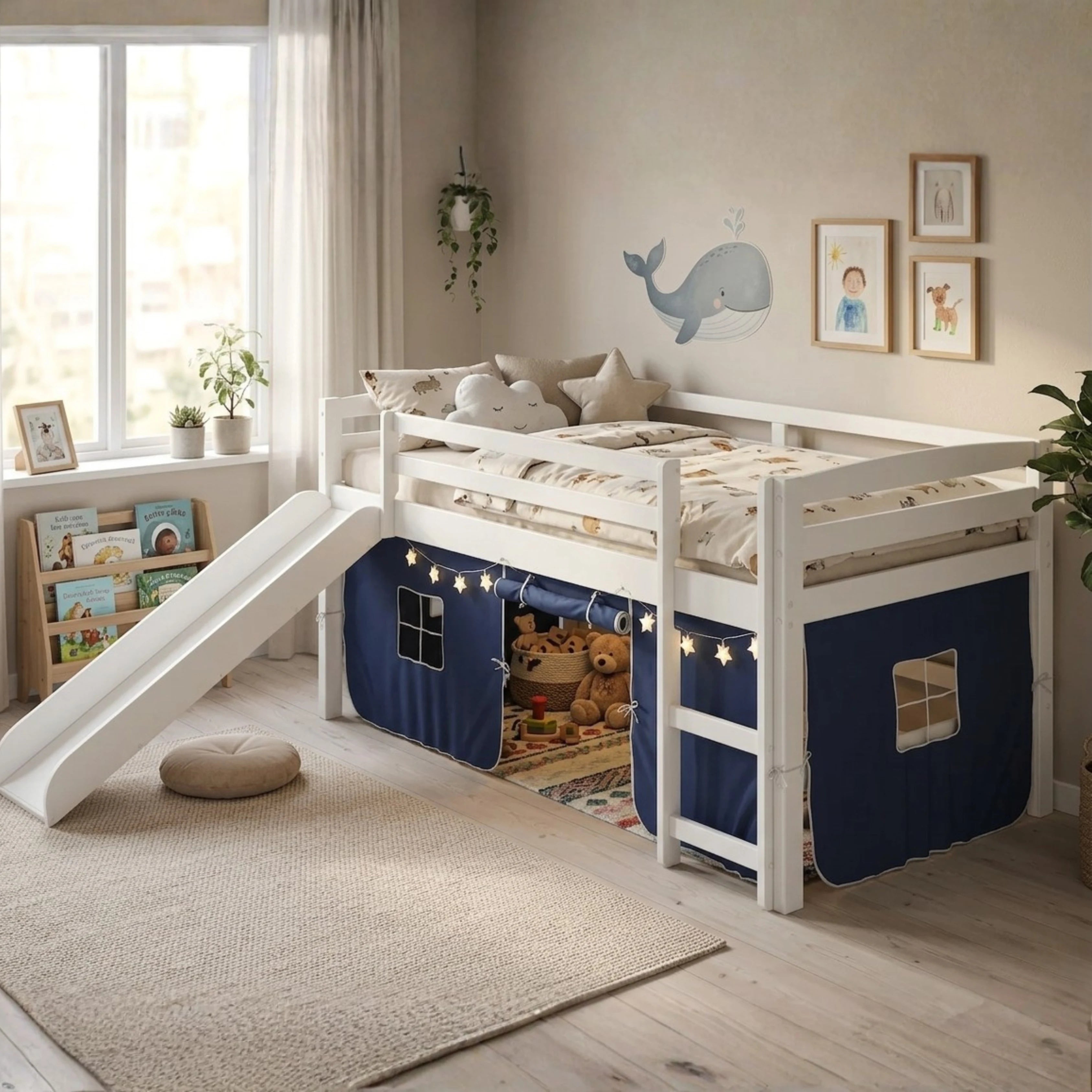 Mini Loft with Slide and Tent