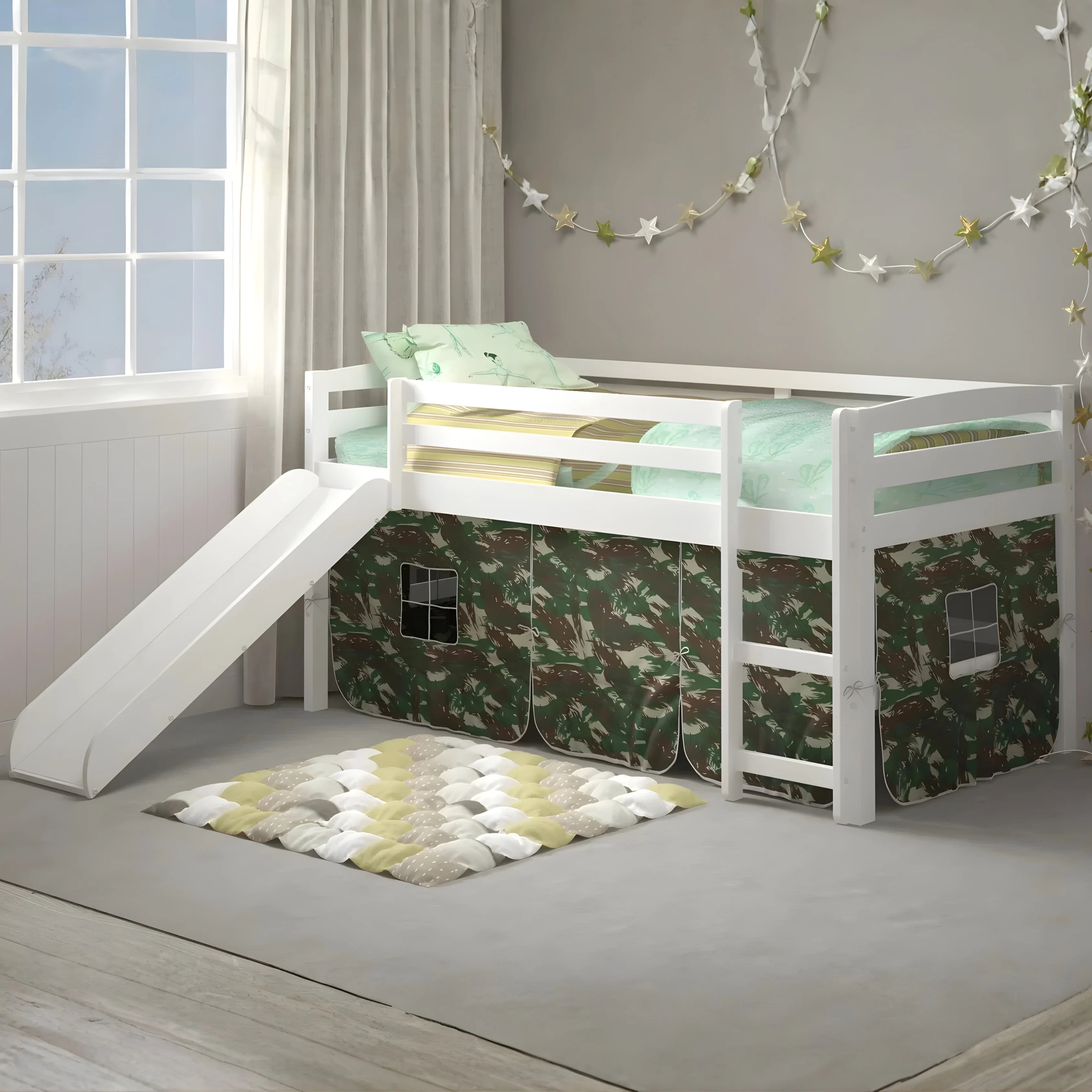 Mini Loft with Slide and Tent